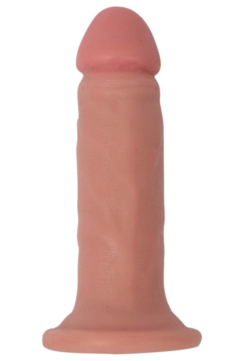 Jock 6 Inch Bareskin Vibrating Dong No Balls Vanilla