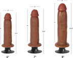 JOCK 6 Inch Bareskin Vibrating Dong No Balls Latte with Suction Cup > Vibrators > Realistic Vibrators