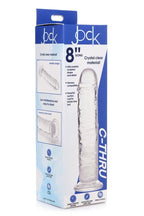 JOCK C-Thru 8 Inch Clear No Balls Dildo