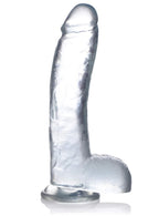 JOCK C-Thru 9 Inch Clear Dong with Balls