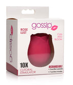 Gossip Cum Into Bloom Clitoral Vibrator Rose Lust Silicone Stimulator