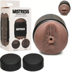 Mistress Double Shot Mini Masturbators Ass and Mouth Dark Tone Compact Ergonomic Design