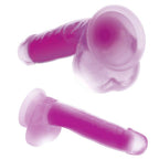 Lollicock 7 Inch Glow-in-the-Dark Purple Silicone Dildo with Balls
