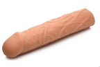 JOCK Extra Long 3 Inch Penis Extension Sleeve Light 3 Inches Longer 0.65 Inch Thicker Realistic TPE Material