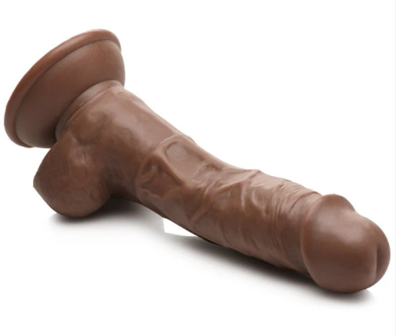 Jock Weightlifting Wesley 7 Inch Dildo with Balls Dark