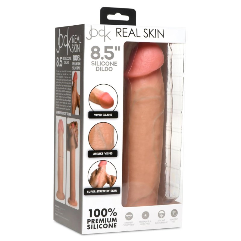 Jock 8.5 Inch Realistic Skin Silicone Dildo