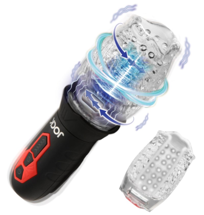 Jock Spinning and Vibrating Masturbator with Multiple Speeds and Patterns