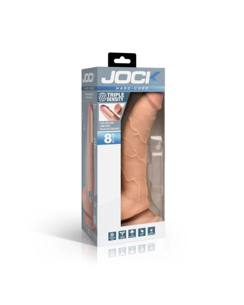 Jock Hard-Core 8 Inch Triple Density Dildo with Balls