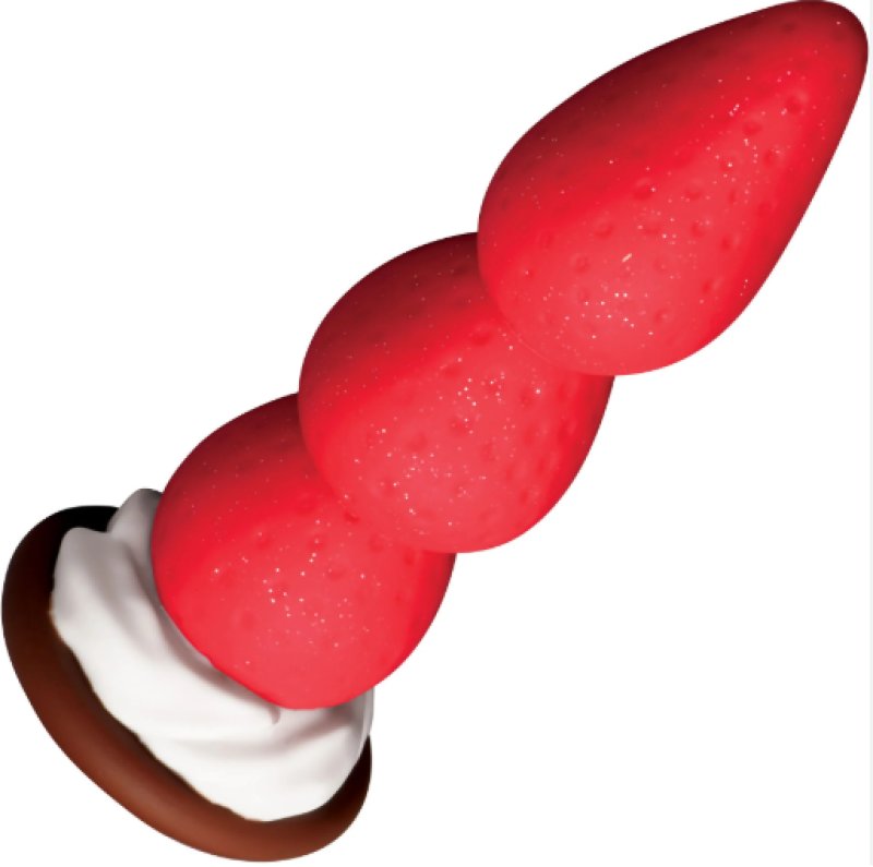 Strawberry Sweet Cream Premium Silicone 7.8" Dildo > Dildos > Other Dildos