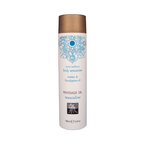 SHIATSU Massage Oil 100 ml - Masculine Amber & Eucalyptus Scented Default Title Massage Oil