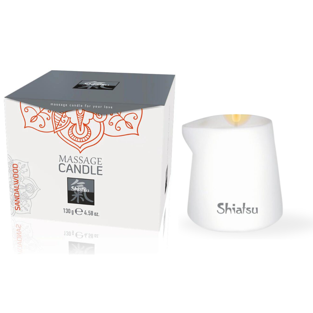 Shiatsu Massage Candle Sandalwood Scented Relaxation Aid Default Title Massage Oil