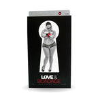 LOVE & BONDAGE 3PC OPEN CROTCH FISHNET BOOTY SHORT BK 1-X-3X