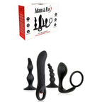 Adam & Eve Intro to Prostate Kit – 4-Piece Prostate Toy Kit Black > Anal Range > Prostate Plugs