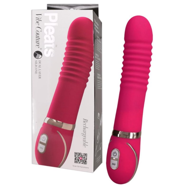 Vibe Couture Pleats Pink Vibrator > Vibrators > Finger Vibrators