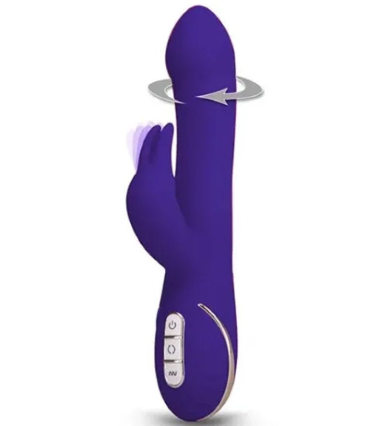 Vibe Couture Rabbit Esquire Purple Silicone Vibrator 22cm Dual Stimulation > Vibrators > Ladies > Rabbit