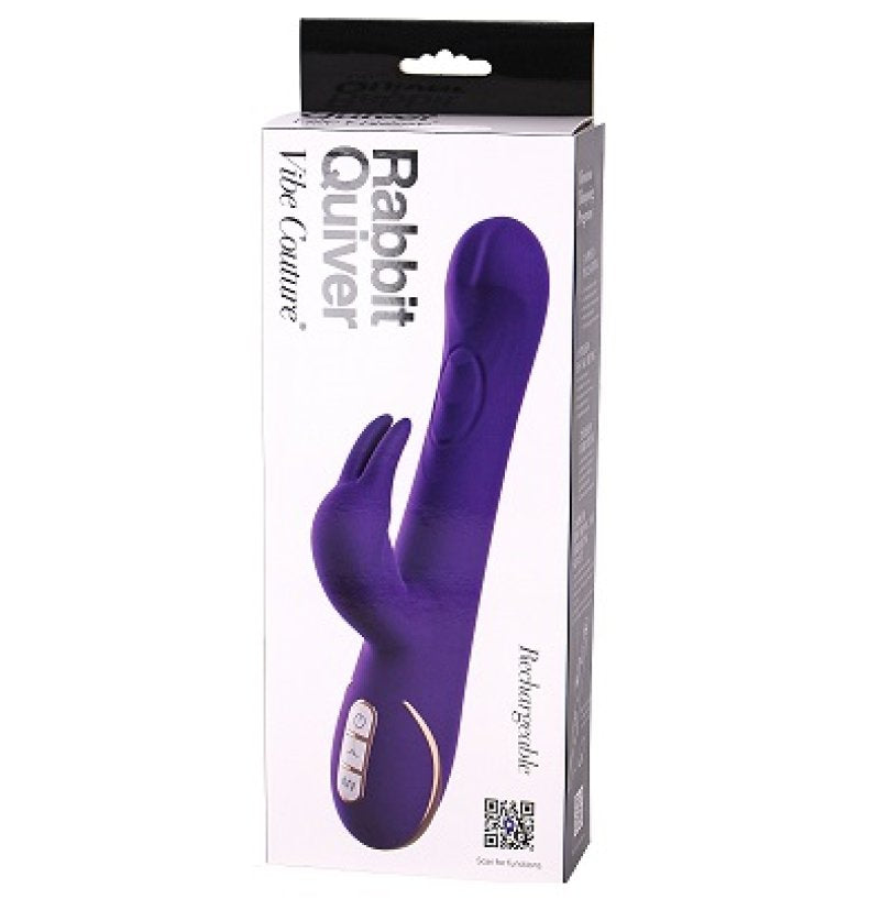 Vibe Couture Rabbit Quiver Purple Waterproof Silicone Vibrator