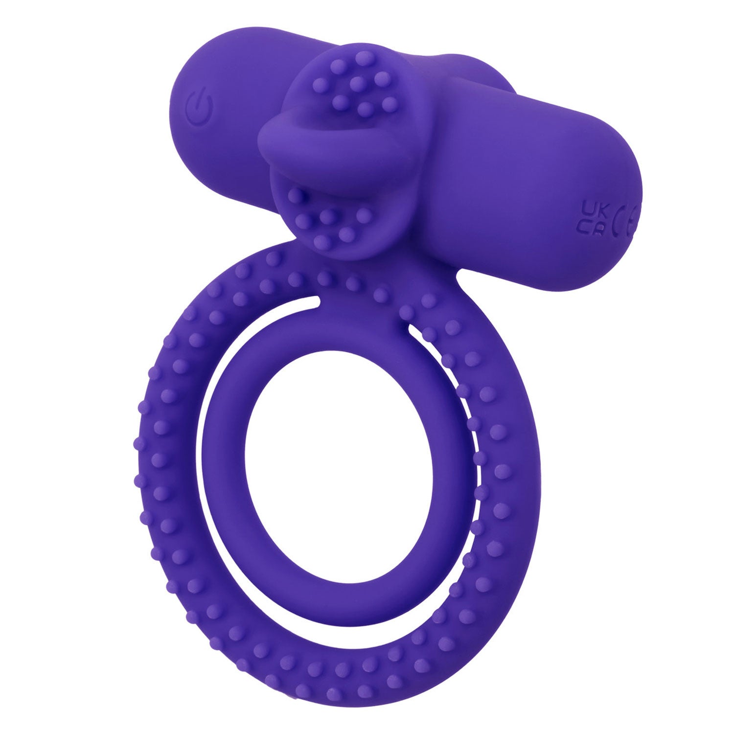 Silicone Dual Climaxer Vibrating Couples Enhancer Purple Waterproof Rechargeable Purple > Sex Toys > Couples Toys