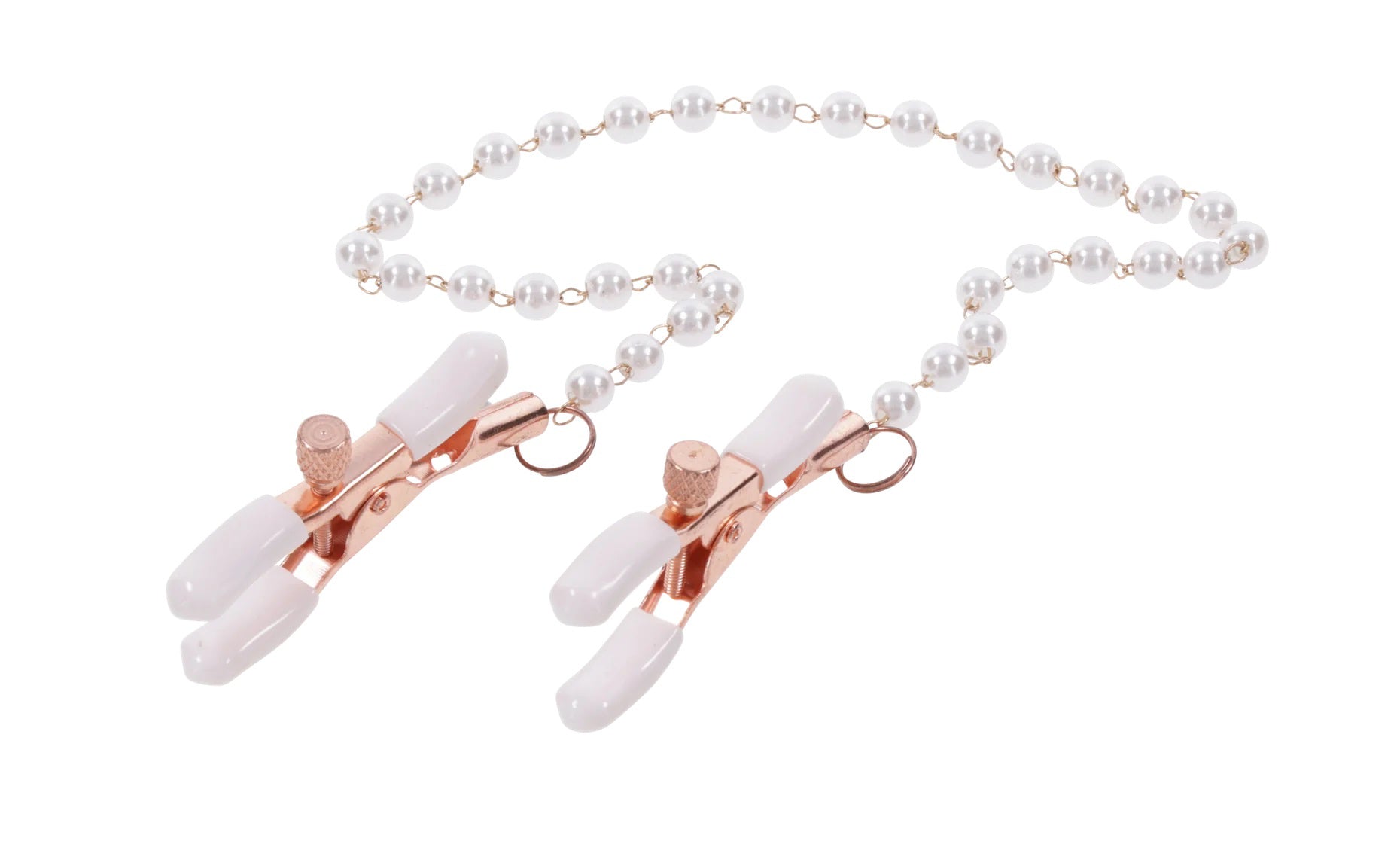 Sex and Mischief Peaches n CreaMe Pearl Nipple Clamps Pink > Sex Toys > Nipple Clips