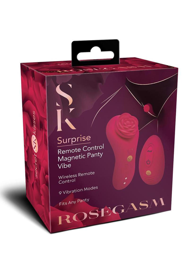 Rosegasm Rose Surprise Panty Vibe - Red Red STIMULATORS