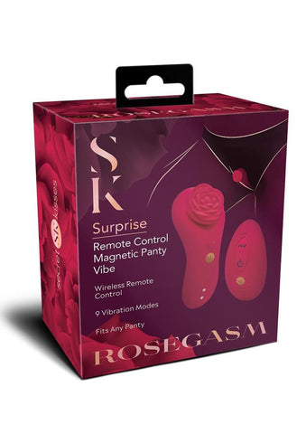 Rosegasm Rose Surprise Panty Vibe - Red Red STIMULATORS