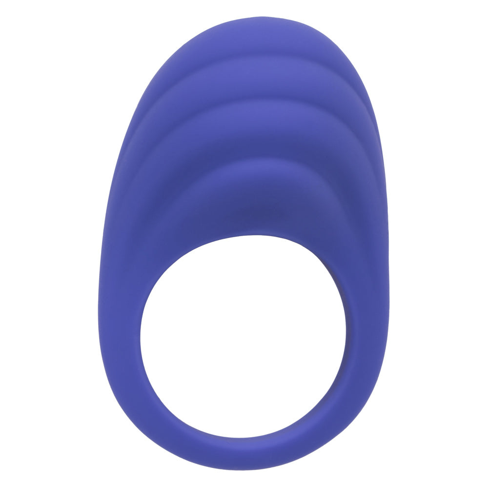 CalExotics Connect Couples Ring Blue Silicone App Controlled Waterproof Size Medium Cock Rings Vibrating