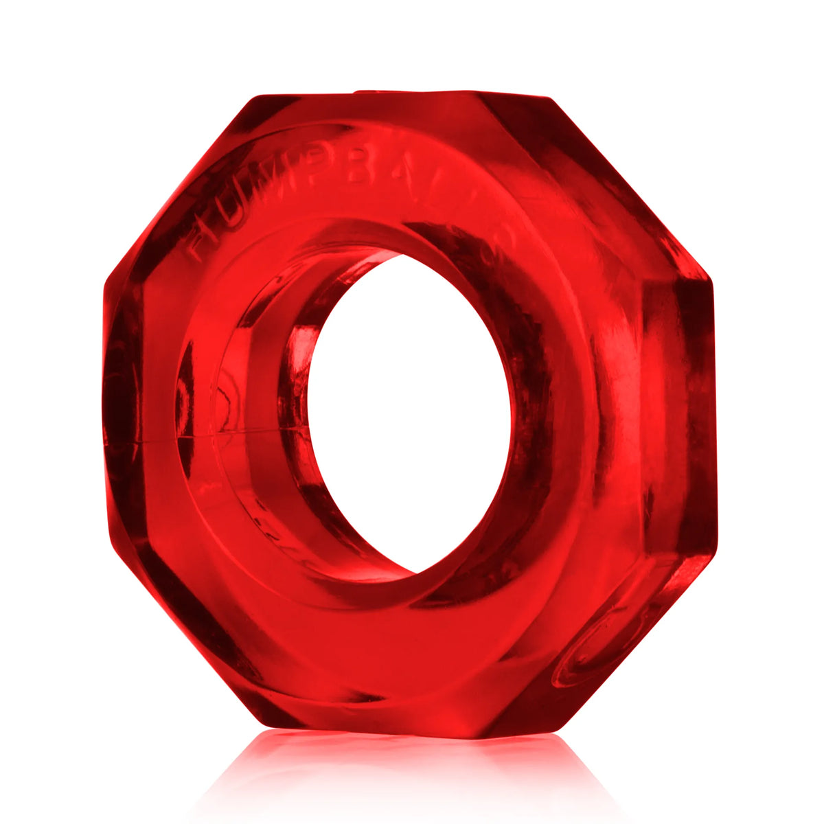 Oxballs Humpballs Screw Cockring – Stretchy Flexible Cockring - Red > Cock Ring > Single
