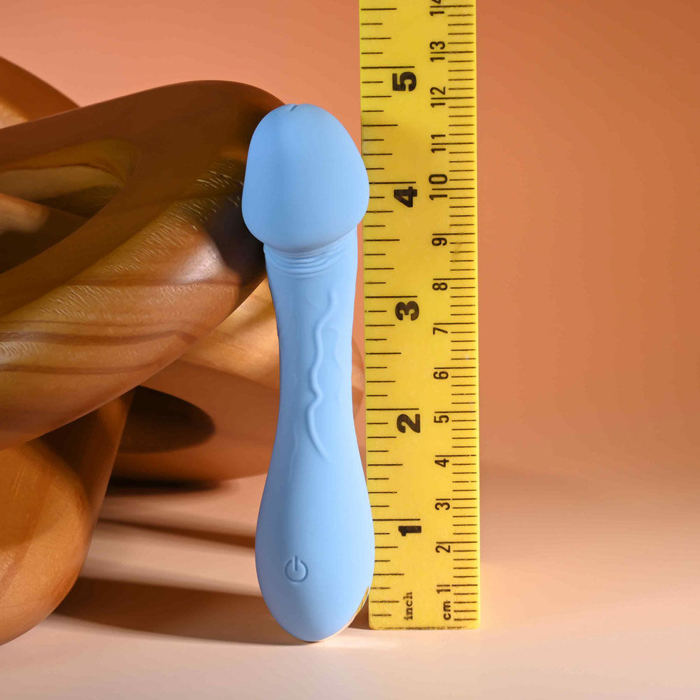 Dainty Dick Slim Silicone (Pink) – Slim Silicone Vibrator Secondary image