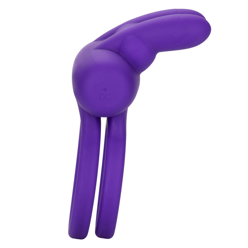 Silicone Dual Rockin Rabbit Vibrating Ring in Purple > Cock Ring > Vibrating