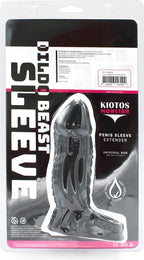 Kiotos Monstar Sleeve 01 Black 6.5" Inch Textured Flexible Liquid Silicone Sleeve > Sex Toys For Men > Penis Sleeves