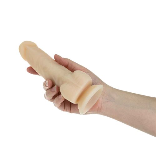 Naked Addiction 7 Rotating & Vibrating Dildo with Remote Control - Flesh