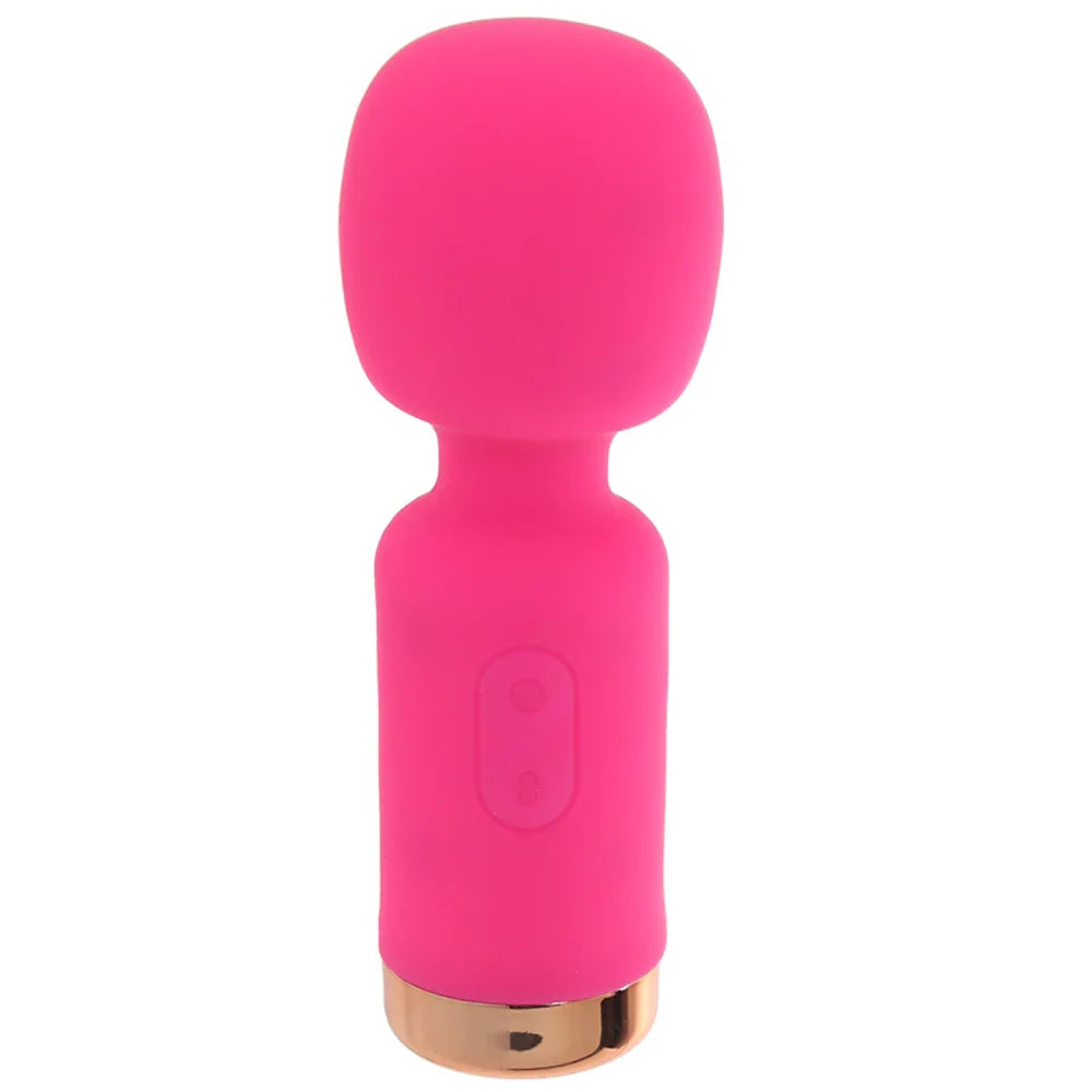 Pink Pussycat Pocket Wand Massager Mini Pink Silicone Vibrator > Sex Toys > Mini Massagers