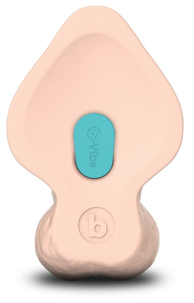 b-Vibe Slipskin Realistic Silicone Dildo 9 Inch Curved Cream > Dildos > Large Dildos