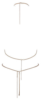 Cottelli Bra and String Set with Chain – Lingerie > Clothes > Body Jewellery (Non Piercing)