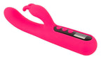 Pink Sunset Rabbit Vibrator with Digital Display, Dual Motor, Soft Touch Silicone, , 23.1 cm Length > Vibrators > Ladies > Rabbit Multi