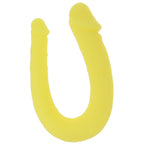 Boundless AC/DC Dong Yellow 13.5 Inch Silicone Double Dong with Satin Finish > Dildos > Double Dildos