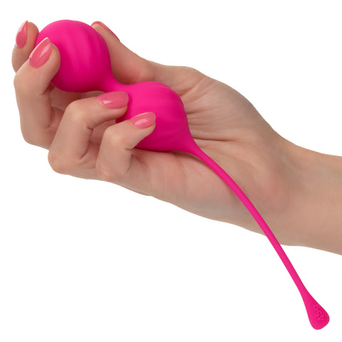 Cal Exotics Kegel Training 2-Piece Set Pink Silicone Weights 25g and 45g for Pelvic Floor Strengthening > Sex Toys For Ladies > Kegel Exercise