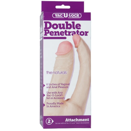 Vac U Lock Double Penetrator Natural Dildo Attachment Default Title > Dildos > Double Dildos