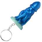 Blue Cocktopus Keychain Thick-Headed Girthy Design Adult Novelty Keyring > Novelties > Gag Gifts