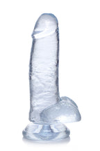 Jock C-Thru 7 Inch Clear TPE Dong with Balls and Suction Cup > Dildos > Realistic Dildos