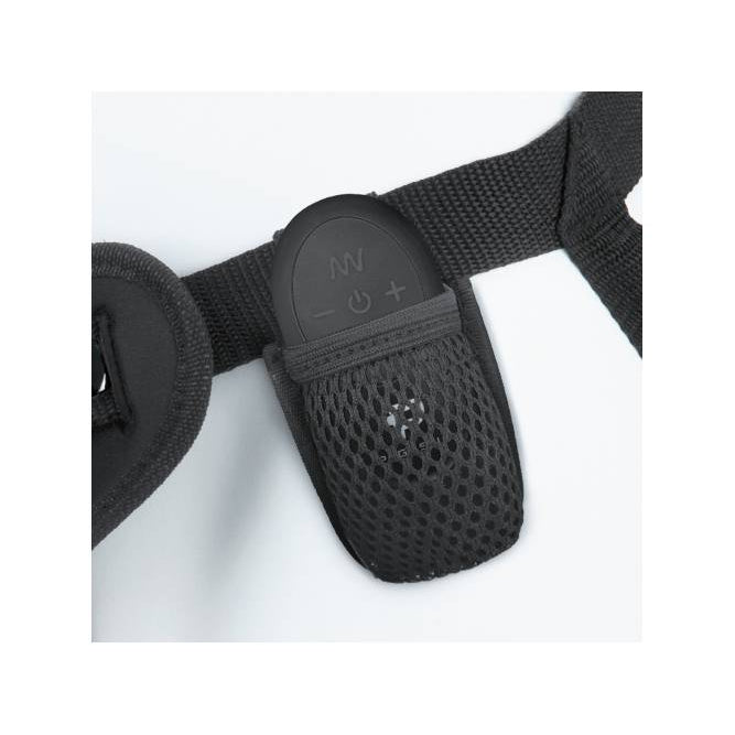 Pegasus 6 Inch Remote Control Ripple P-Spot G-Spot Silicone Peg with Harness in Blue > Dildos > Strap On Harnesses