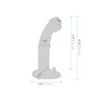 Pegasus 6 Inch Remote Control Ripple P-Spot G-Spot Silicone Peg with Harness in Blue > Dildos > Strap On Harnesses