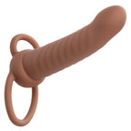 Performance Maxx Ribbed 6 Inch Dual Penetrator Liquid Silicone Waterproof Vibrating Probe > Vibrators > Realistic Vibrators