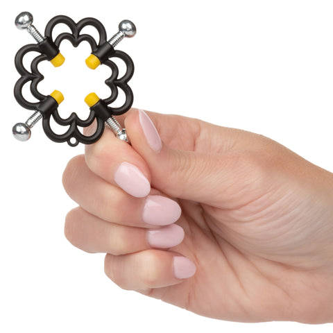 Boundless Nipple Grips Heavy Duty Fully Adjustable 4-Point Press Clamp Set Nipple Stimulators