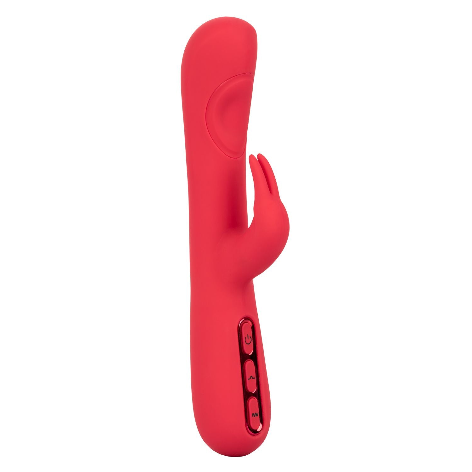 Throb Pulse Red Silicone Rabbit Vibrator with Double Thumping Action and 7 Vibration Functions > Vibrators > Ladies > Rabbit
