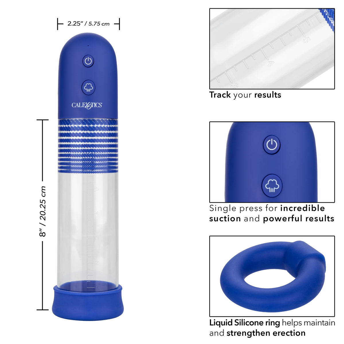 Admiral Rechargeable Automatic Pump Kit – Sleek Rechargeable Penis Pump > Pumps > Penis Pumps Electric