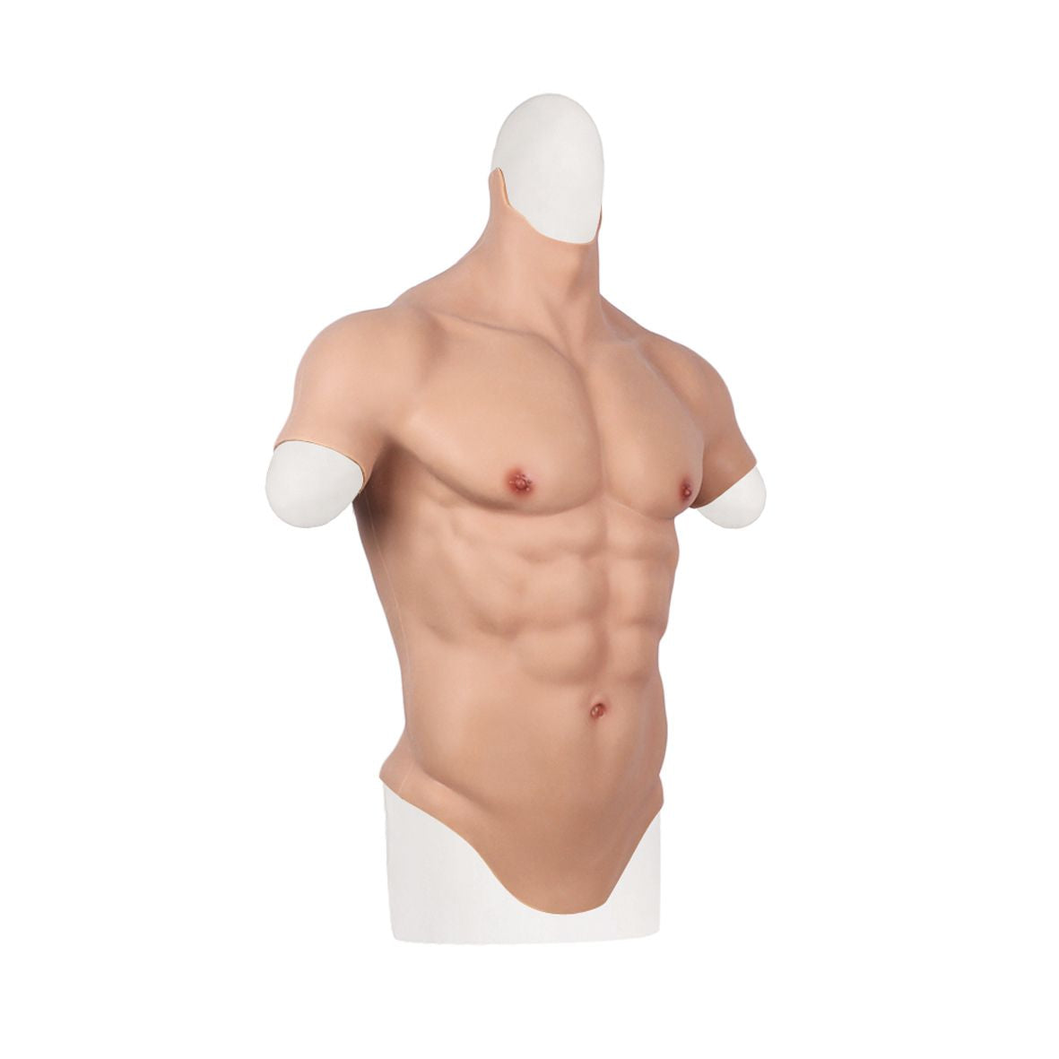 XX-Dreamstoys Ultra Realistic Silicone Muscle Suit Natural Skin Tone Size L Full Torso Bodyform Secondary image