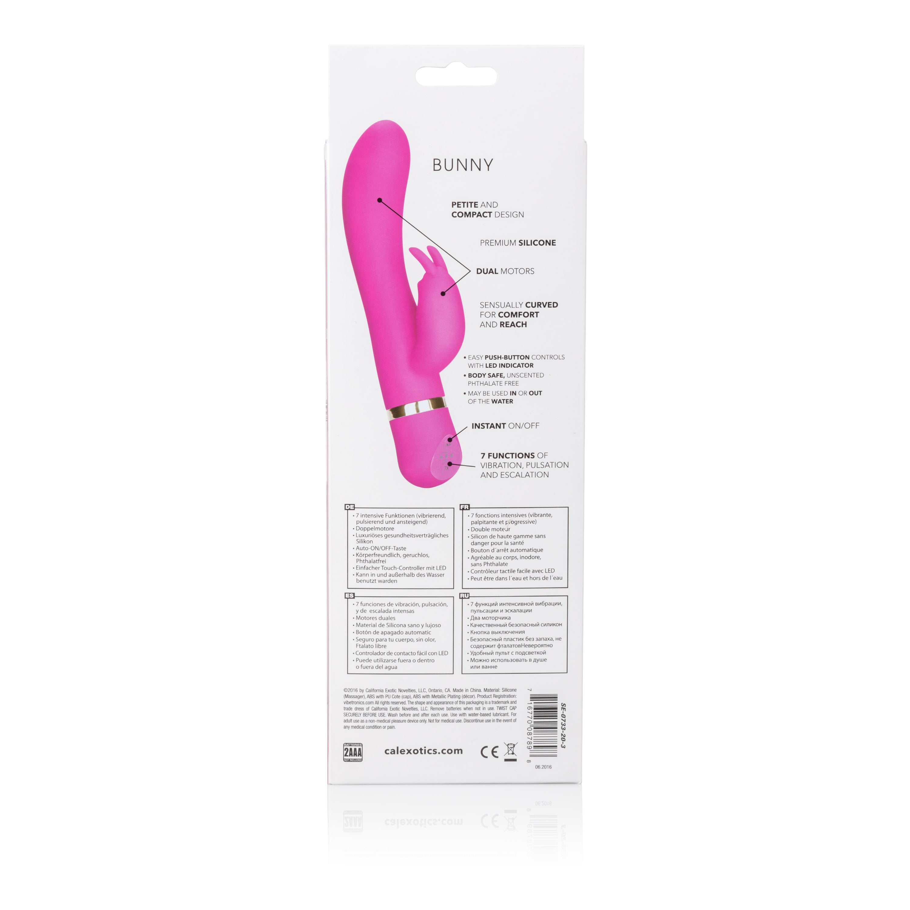 Spellbound Bunny Pink Vibrator 4.5 Inch Dual Motor Silicone Waterproof Massager > Vibrators > Ladies > Rabbit