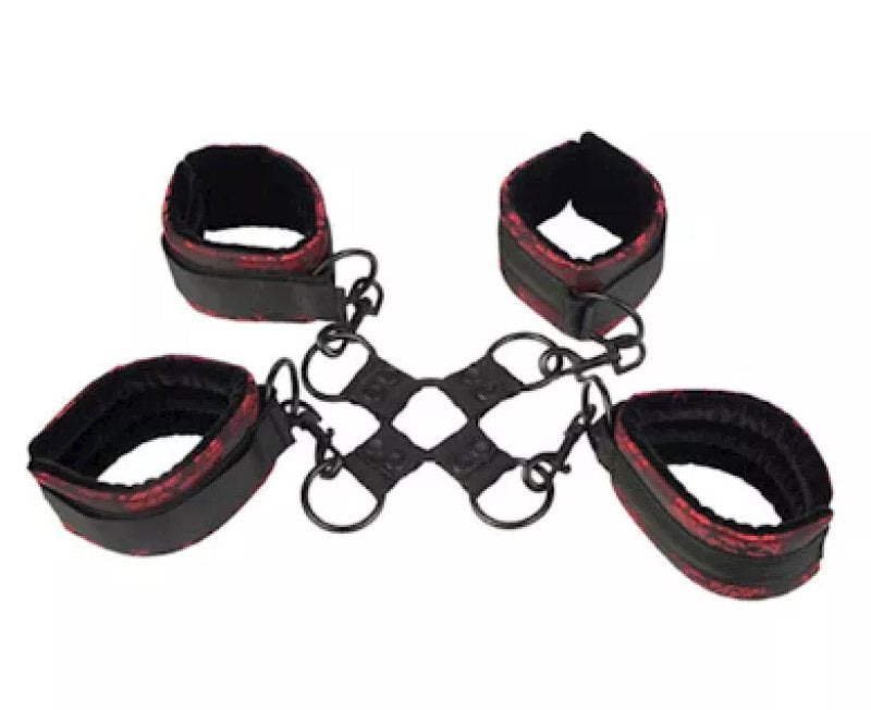 Scandal Adjustable Hog Tie (Red and Black) – Plush Restraint