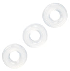 CalExotics Set of 3 Silicone Stacker Rings – Customizable Fit and Comfort