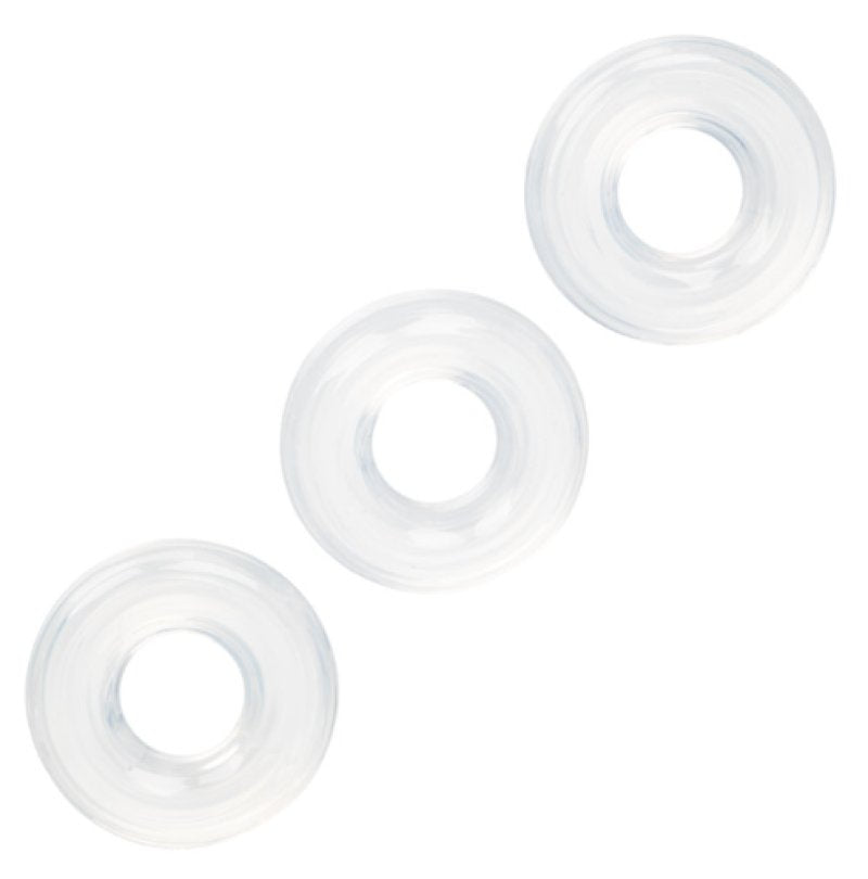 CalExotics Set of 3 Silicone Stacker Rings – Customizable Fit and Comfort > Cock Ring > Sets